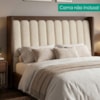 Cabeceira Queen 160 cm Lumina Com Frame Boucle TCA 310 Corino TCS 721 PEER