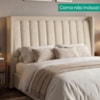 Cabeceira Queen 160 cm Lumina Com Frame Boucle TCA 310 Corino TCS 725 PEER