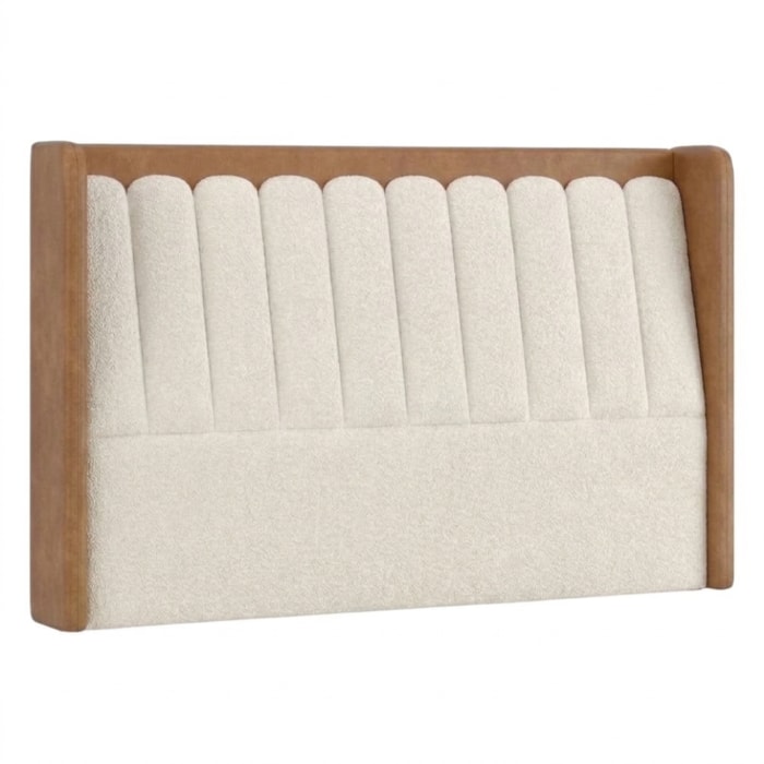 Cabeceira Queen 160 cm Lumina Com Frame Boucle TCA 310 Corino TCS 727 PEER