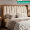 Cabeceira Queen 160 cm Lumina Com Frame Boucle TCA 310 Corino TCS 727 PEER