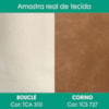 Cabeceira Queen 160 cm Lumina Com Frame Boucle TCA 310 Corino TCS 727 PEER