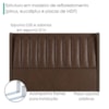 Cabeceira Queen 160 cm Lumina Com Frame Corino TCS 721 PEER