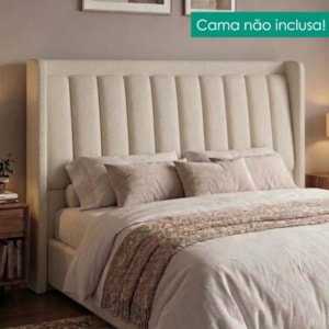 Cabeceira Queen 160 cm Lumina Com Frame Corino TCS 725 PEER