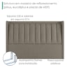 Cabeceira Queen 160 cm Lumina Com Frame Corino TCS 726 PEER