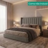 Cabeceira Queen 160 cm Lumina Com Frame Corino TCS 726 PEER
