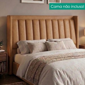 Cabeceira Queen 160 cm Lumina Com Frame Corino TCS 727 PEER