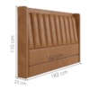 Cabeceira Queen 160 cm Lumina Com Frame Corino TCS 727 PEER