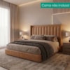 Cabeceira Queen 160 cm Lumina Com Frame Corino TCS 727 PEER