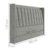 Cabeceira Queen 160 cm Lumina Com Frame Linho SL 66 PEER