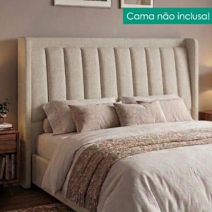 Cabeceira Queen 160 cm Lumina Com Frame Linho SL 71 PEER