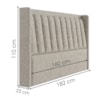 Cabeceira Queen 160 cm Lumina Com Frame Linho SL 77 PEER