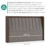 Cabeceira Queen 160 cm Lumina Com Frame Linho TCA 208 Corino TCS 721 PEER