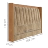 Cabeceira Queen 160 cm Lumina Com Frame Veludo TCA 312 Corino TCS 727 PEER