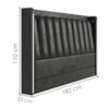 Cabeceira Queen 160 cm Lumina LED Com Frame Corino TCS 724 PEER