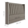 Cabeceira Queen 160 cm Lumina LED Com Frame Corino TCS 726 PEER