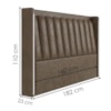 Cabeceira Queen 160 cm Lumina LED Com Frame Corino TCS 729 PEER