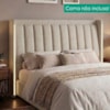 Cabeceira Queen 160 cm Lumina LED Com Frame Linho SL 71 PEER