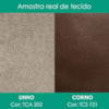 Cabeceira Queen 160 cm Lumina LED Com Frame Linho TCA 202 Corino TCS 721 PEER