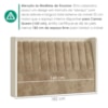 Cabeceira Queen 160 cm Lumina LED Com Frame Veludo TCA 312 Corino TCS 725 PEER