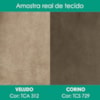 Cabeceira Queen 160 cm Lumina LED Com Frame Veludo TCA 312 Corino TCS 729 PEER