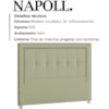 Cabeceira Queen 160 cm Napoll Veludo SL 940 Peer