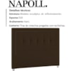 Cabeceira Queen 160 cm Napoll Veludo SL 942 Peer