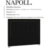 Cabeceira Queen 160 cm Napoll Veludo SL 944 Peer