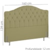 Cabeceira Queen 160 cm Room Linho SL 75 Peer