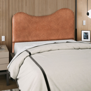 Cabeceira Queen 160 cm Selena Com Frame Corino Camel Artte