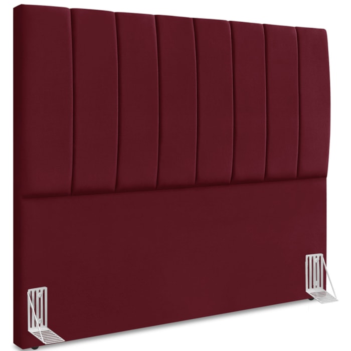 Cabeceira Queen 160cm Allia Suede Vinho RM