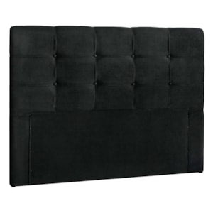 Cabeceira Queen 160cm Daiana Suede Preto ID Milani Store Cabeceira Queen 160cm Daiana Suede Preto ID Milani Store