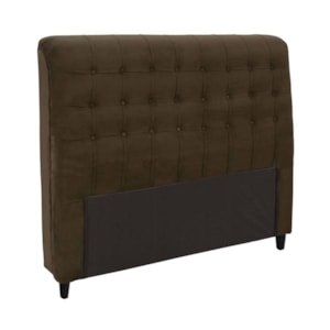 Cabeceira Queen 160cm Damares Suede Chocolate ID Milani Store Cabeceira Queen 160cm Damares Suede Chocolate ID Milani Store