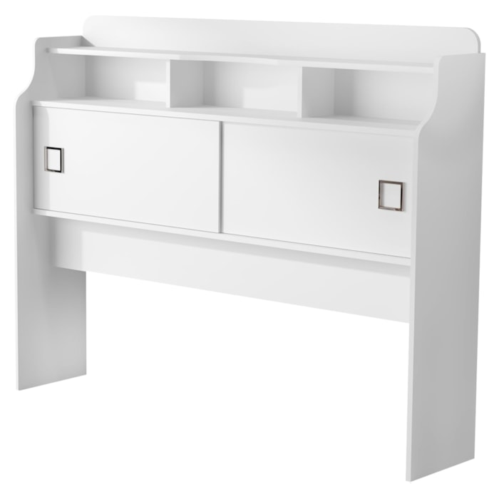 Cabeceira Queen 2 Portas 165 cm MDF Jessica Branco Decmade