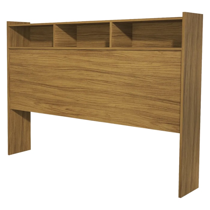 Cabeceira Queen 3 Nichos MDF 165 cm Melissa Nature Decmade