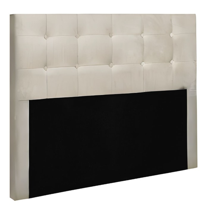 Cabeceira Queen Cama Box 160x129 cm Helen Suede Bege SBL