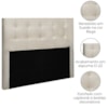 Cabeceira Queen Cama Box 160x129 cm Helen Suede Bege SBL