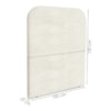 Cabeceira Solteiro 100 cm Com Frame Alana Boucle Bege Artte