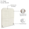 Cabeceira Solteiro 100 cm Com Frame Alana Boucle Bege Artte