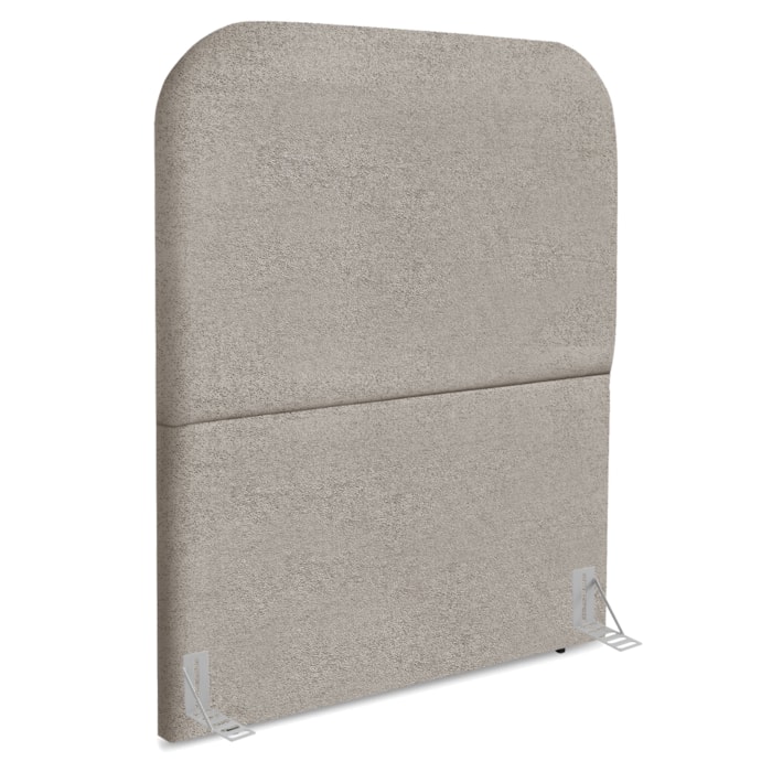 Cabeceira Solteiro 100 cm Com Frame Alana Boucle Bege Escuro Artte