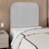 Cabeceira Solteiro 100 cm Com Frame Alana Boucle Cinza Artte