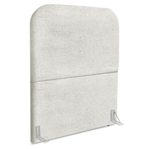 Cabeceira Solteiro 100 cm Com Frame Alana Boucle Cinza Claro Artte