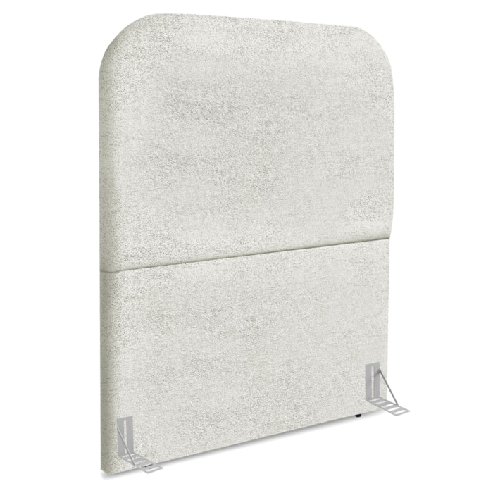 Cabeceira Solteiro 100 cm Com Frame Alana Boucle Cinza Claro Artte