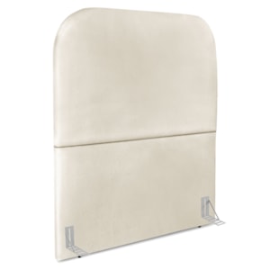 Cabeceira Solteiro 100 cm Com Frame Alana Corino Bege Artte