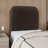 Cabeceira Solteiro 100 cm Com Frame Alana Corino Marrom Artte