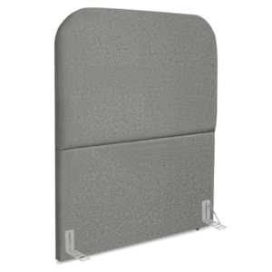 Cabeceira Solteiro 100 cm Com Frame Alana Linho Cinza Escuro Artte