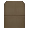 Cabeceira Solteiro 100 cm Com Frame Alana Linho Marrom Artte