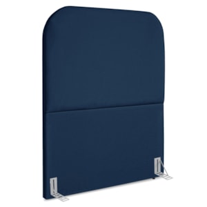 Cabeceira Solteiro 100 cm Com Frame Alana Suede Azul Marinho Artte