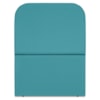 Cabeceira Solteiro 100 cm Com Frame Alana Suede Azul Turquesa Artte