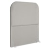 Cabeceira Solteiro 100 cm Com Frame Alana Suede Cinza Claro Artte