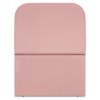 Cabeceira Solteiro 100 cm Com Frame Alana Suede Rosa Artte
